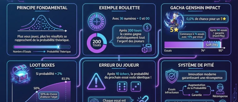 La loi des grands nombres dans les systèmes de jeu modernes